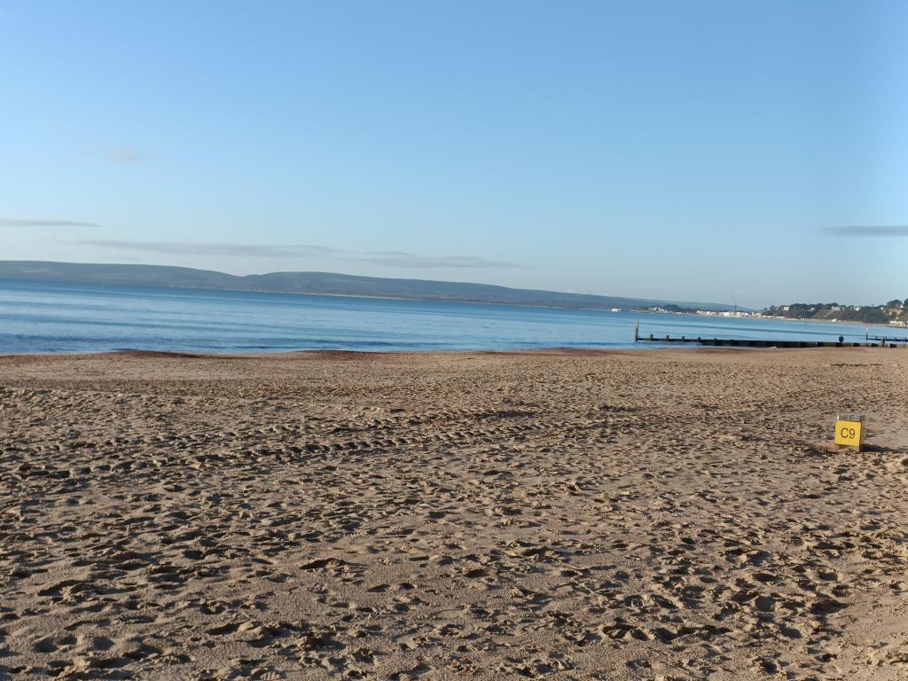 Bournemouth beach in January